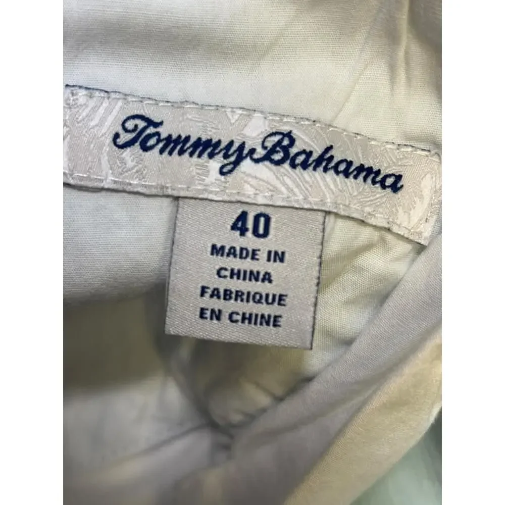 Tommy Bahama Casual Chino Shorts Mens Size 40 Light Blue Golf